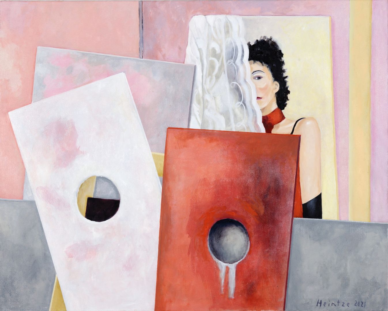  La vie en rose (III), Öl auf Leinwand, 100 x 125 cm, 2021