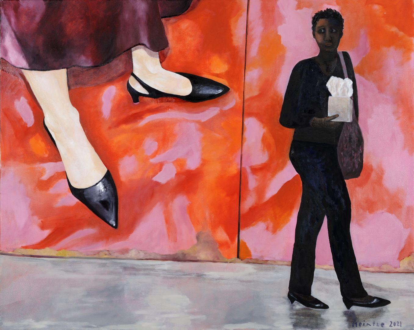  La vie en rose (IV), Öl auf Leinwand, 100 x 125 cm, 2021